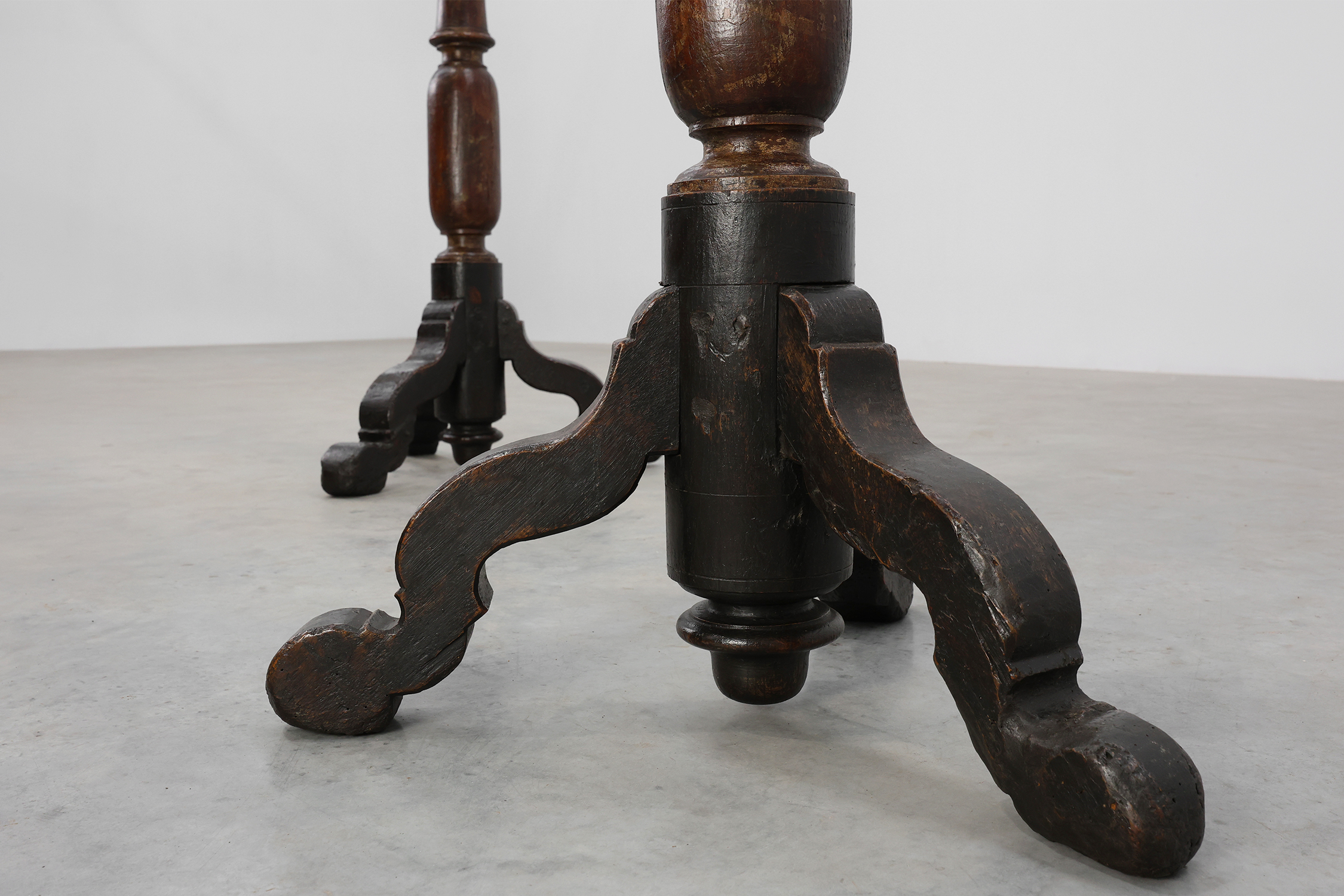 Pair of 18th‑Century French turned Church Pedestalsthumbnail